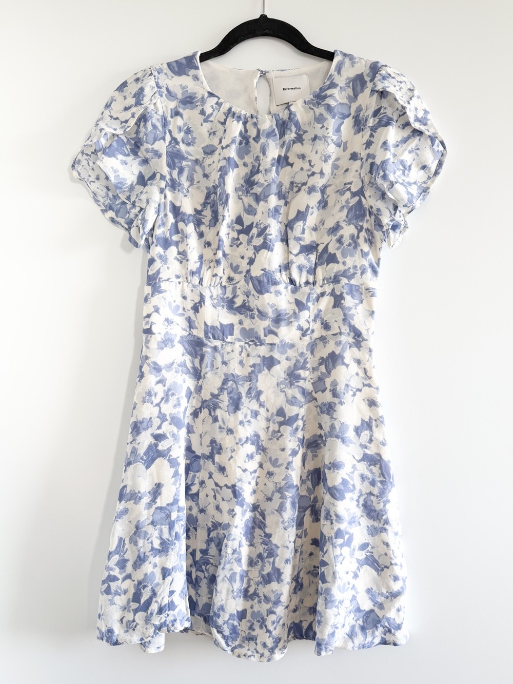 Reformation Blue & White Floral Dress